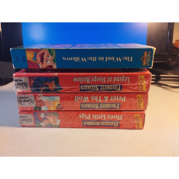 Disney Favorite Stories VHS Lot of 4 With Storybooks - Picture 3 of 6